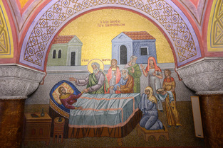 Saint Andrew Heals Maximilla – Mosaic